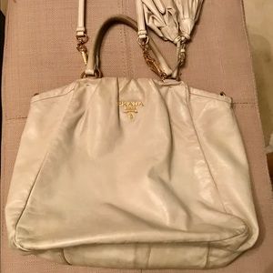 Prada Vitello Two Way Tote